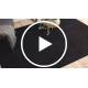 Covor de spalat modern LINDO negru, anti-alunecare, shaggy